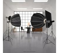 TIKATARER Softbox, éclairage de Photographie avec Grille en Tissu Doux Portant Sac Pliable à 12 Faces Parabolique Bowen Mount Éclairage de Boîte Souple Softbox Ensemble pour l'enregistrement Vidéo