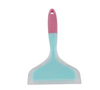 TIKATARER Spatule en Silicone, Spatule de Cuisine Antiadhésive, Grattoir de Cuisson Monobloc Couture avec Trou de Suspension, Idéal pour la Cuisson, la et le Mélange (Bleu ciel + manche rose)