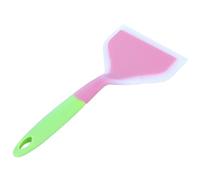 TIKATARER Spatule en Silicone, Spatule de Cuisine Antiadhésive, Grattoir de Cuisson Monobloc Couture avec Trou de Suspension, Idéal pour la Cuisson, la et le Mélange (Manche rose + vert)
