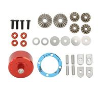 TIKATARER Spiral Differential Set for 1/7 and 1/8 Scale RC Vehicles, | Boîtier en alliage d\'aluminium, remplacement direct, jeu d\'engrenages pré-assemblé, poids réduit