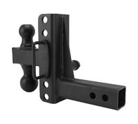 TIKATARER Support de Boule D'Attelage de Remorque Réglable, Attelage de Remorquage Robuste avec Hauteur de Chute de 6 Pouces, Convient au Récepteur de 2 Pouces pour Camions, Camping-car