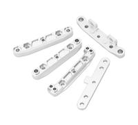 TIKATARER Support de Bras Inférieur Arrière, Plaque Fixe en Alliage d'aluminium pour Voiture FS 6S 1/8 RC, Composant RC de Réduction des Vibrations avec stabilité, Idéal pour la durabilité (Silver)