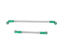 TIKATARER Support de Rotule de 7 Mm Kit de Maillons de Tige de Traction pour Servo de Direction RC 104 Mm, Tringlerie de Direction pour Pont d'essieu Phoenix 1/10 VP F10, Ensemble de Tiges de (Green)