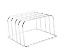 TIKATARER Support Organisateur de Planche à Découper, Pieds Antidérapants, Support de Grande capacité, divisé à 4 Fentes pour le Rangement sur Comptoir ou Armoire