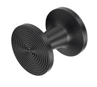 TIKATARER Tampon à café Double Face, Marteau Presse-poudre en PP Noir avec Base Plate et Filetée, Idéal pour les Paniers et Machines à café Porte-filtre (53MM)