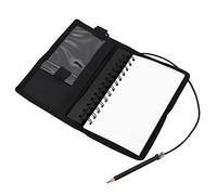 TIKATARER Tampon de Note sous-Marine, Nylon Enduit en Revêtement PU Nylon Notebook sous 2 Sacs Intérieurs Dive Notebook pour Plongée (Black)