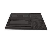 TIKATARER Tapis de Station de Barbier, Tapis Organisateur d'outils de Coiffure en Silicone Antidérapant Magnétique pour Salons de Coiffure et Usage Domestique, Taille 35x25 Cm