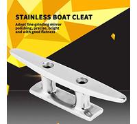 TIKATARER Taquet d'amarrage de Bateau Marin de 4 Pouces, Taquet de Corde de Pont en Acier Inoxydable 316, de Polissage Miroir, Idéal pour Le Remplacement de Quai de Yacht