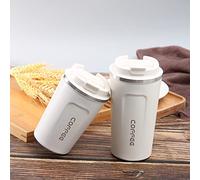 TIKATARER Tasse Isotherme Sous Vide pour Bureau à Domicile, 380 Ml ou 510 | Couvercle étanche, acier inoxydable, rétention du chaud et du froid, tasse de voyage pour une utilisation en extérieur