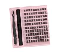 TIKATARER Tatti Lashes, Faux Kit de Cils, Kit Individuel de Cils Diy D D'extension de Bouclés 100 Grappes 'extension pour les Adaptés à la Peau pour le Maquillage