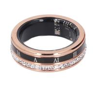 TIKATARER Tracker de santé Smart Ring, Acier Ti étanche IP68 (8) | Coque en Acier Ti, Résistance à L'eau IP68, Utilisation pour la Natation, Moniteur d'activité, Charge Magnétique, 5.0 IOS