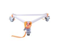 TIKATARER Trépied de Mesure Stable, Hauteur Réglable, en Alliage D'aluminium, Mobilité Flexible Grâce à Ses roulettes, Sangle de Sécurité Amovible pour la Topographie, la Mesure