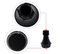 TIKATARER Trompette Muette, Trompette Droite Trumpet de Tricot de Tresse de Muette Droite Trumpette Directe Sonde Muet Harmon Mini (BLACK)