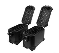 TIKATARER Valise Latérale de Moto, Boîte de Sacoche Rigide Gauche Droite 18 L avec Support et Poignée de Verrouillage, Intérieur de Protection pour Bagages de Casque