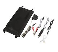 TIKATARER Ventilateur Solaire, Chargeur de Panneau Solaire avec Panneau, Câble Plus Léger, Cordon de Clamp/Holder de Batterie, Câble de Connexion, de Connexion, de USB, Instruction 30W 5V / 2A