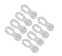 TIKATARER Verrouillage de Vélo, 4pair Steel Bicocle 12Speed Chain Locker Lock Chain Link Combination Bike Lock Lien Connecteur Pièces Accessoire de Cyclisme (Silver)