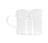 TIKATARER Versant Une Tasse, 75 ML d'échelle de Mesure de café Marquage Accessoires à Expresso avec Poignée Doudants à Double Tasse à Mesurer pour la Cuisine, Le Restaurant, Le café