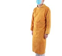 TIKATARER Vestes de Soudage pour Hommes, Veste de Soudage en Cuir, Soudeur de sécurité, Tablier de Protection du Travail, Tablier de Soudage Résistant à l'usure, Ignifuge, Tablier en Peau