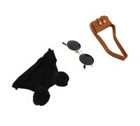 TIKATARER Vêtements en Peluche de Canard, Vêtements de Poupée de Canard en Peluche pour Animaux en avec Chapelet Noir Sac Marron Loglasses de Soleil Ropa Para pour de Poupée Moelleux à la Mode