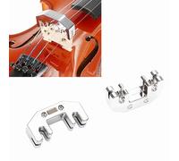 TIKATARER Violoncelle Muet, Metal Violoncello Pratiquer le Silencieux Violon Muette Muette Pratiques Réductrice de Violon Accessoires Muets pour Violoncelle pour (SILVER)