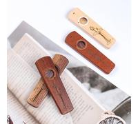TIKATARER Wooden Kazoo, Wood Kazoo Musical Musical Instruments Instrument de Musique en Bois Partenaire de Guitare Accompagner pour la Fête Ukuléle Violon Clavier Piano Fête des Enfants (Bois de