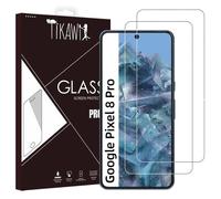 Tikawi x2 Verres trempés 9H Google Pixel 8 Pro (6.7') Protecteur Ecran Haute résistance - [Anti-traces] - Film en Verre trempé x2