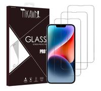 Tikawi x3 Verres trempés 9H Iphone 14 (6.1') Protection Ecran Haute résistance - [Anti-traces] Film de protection x3