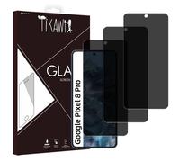 Tikawi x3 Verres trempés Anti-Espion 9H Google Pixel 8 Pro (6.7') Protection Ecran Haute résistance - [Anti-traces] - Film verre x3