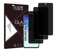 Tikawi x3 Verres trempés Anti-Espion 9H Samsung Galaxy S21 FE (6.4') Protection Ecran Haute résistance - [Anti-traces] - Film x3