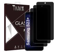 Tikawi x3 Verres trempés Anti-Espion 9H Samsung Galaxy S23 Plus (6.6') Protection Ecran Haute résistance - [Anti-traces] - Film x3