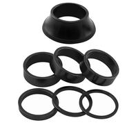 TIKBRO Spacer pour Jeu de Direction Vélo 1-1/8 Pouce en Alliage d'Aluminium Spacer pour Tige de Vélo BMX Route VTT 15mm 10mm 5mm 3mm 2mm 7 Pièces