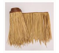 Tiki Bar Rouleau d'herbe de chaume Simulation Palm Toit Plinthe pour Tiki Hut Duck Blind & Décorations de fête Jaune 0,5 x 30 m Matériau de toiture de chaume