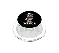 Tiki Drapeau Américain Bandana Chapeau Cowboy Lunettes de Soleil PopSockets PopGrip pour MagSafe