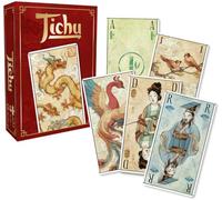 TIKI Editions Tichu - Version Exclusive au Format Tarot - Magnifiques Illustrations - Un Must pour Les Amateurs de Jeux de Plis en équipe