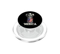 Tiki Luau Hawaï Hawaï Lunettes de Soleil d'été Drapeau Américain PopSockets PopGrip pour MagSafe