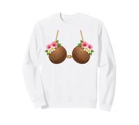 Tiki Luau Hula Soutien-Gorge hawaïen en Noix de Coco avec Poitrine en Noix de Coco Sweatshirt