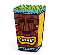 Tiki Luau - Lot de 12 boîtes à friandises pour popcorn d'été tropical hawaïen