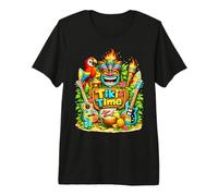 Tiki Time for Kids - Cute Tropical Surf and Music Design T-Shirt Haut de Gamme