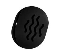 TIKIUKI Porte-Éponge de Maquillage en Silicone Incassable, Étui Respirant pour Voyage et Affaires, Noir