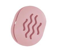 TIKIUKI Support pour éponge de maquillage - En silicone incassable - Respirant - Convient pour le travail ou les voyages (rose)