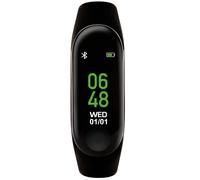 Tikkers Black Smartwatch TKS01-0002 - Unisex - Numérique - Quartz avec chargeur - Plastiques recyclés - Verre 'Gorilla Glass'