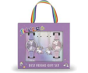 Tikkers Filles Analogique Quartz Montre avec Bracelet en Silicone ATK1078