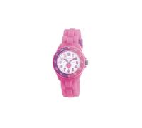 Tikkers Girls Pink Silicone Strap Heart Time Teacher Watch TK0003