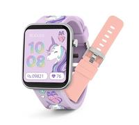 Tikkers Kids Series 13 Montre intelligente licorne avec tracker de fitness, réveil, appareil photo, connexion GPS, moniteur de fréquence cardiaque, compteur de pas, écran tactile, IP68, bracelet en