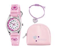 Tikkers Pink Kids Giftset ATK1031 - Fille - 32 mm - Analogique - Quartz - Verre minéral