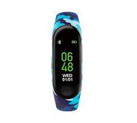 Tikkers Series 1 Kids Printed Camo Blue Silicone Strap Activity Tracker TKS01-0003