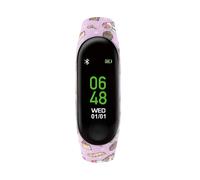 Tikkers Series 1 Printed Lilac Unicorns Silicone Strap Activity tracker with col