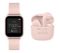 Tikkers Smartwatch and Earbuds Set TKS10-0001-SET - Fille - 36 mm - Numérique - Quartz avec chargeur