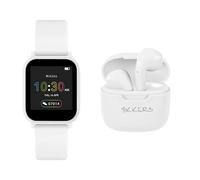 Tikkers Teen Kids Series 10 Montre intelligente interactive et écouteurs Blanc TKS10-0007-SETARG