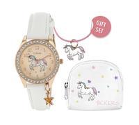 Tikkers Unicorn Kids Watch Gift Set ATK1063 - Fille - 32 mm - Analogique - Quartz - Verre minéral